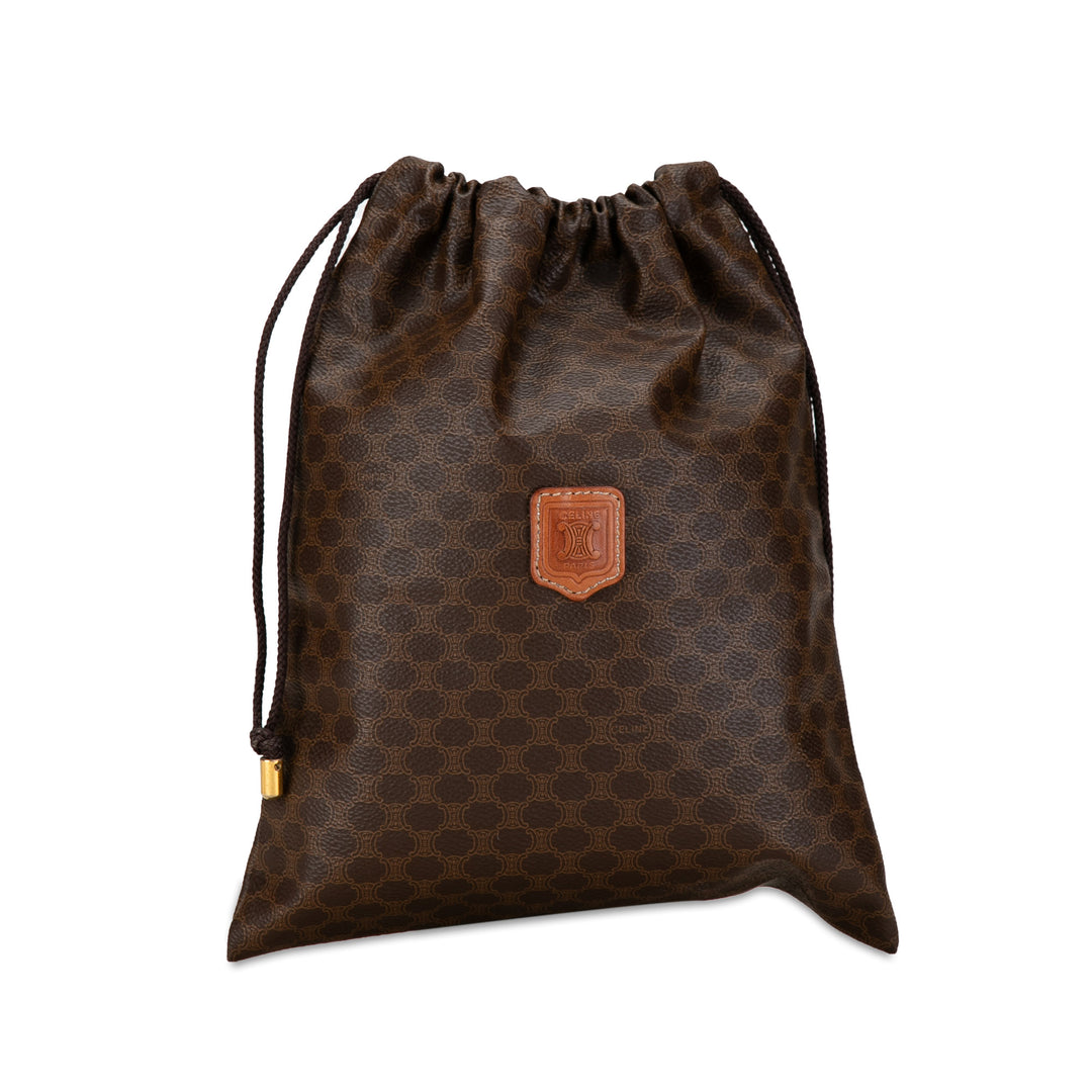 Macadam Drawstring Pouch Brown - Gaby Paris