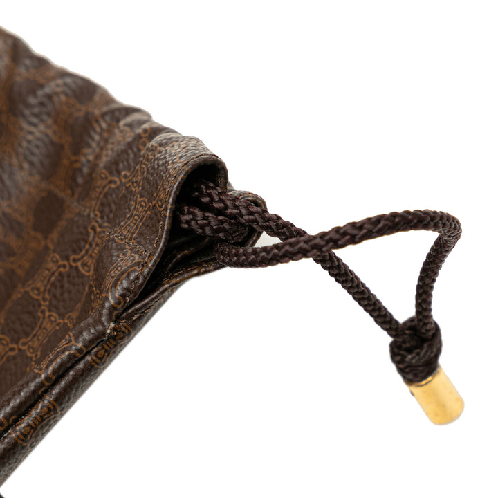 Macadam Drawstring Pouch Brown - Gaby Paris