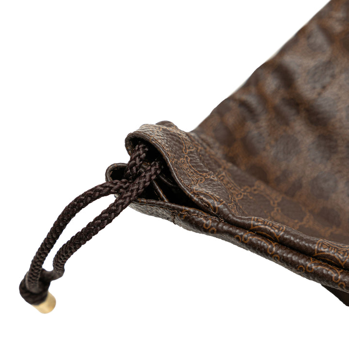 Macadam Drawstring Pouch Brown - Gaby Paris