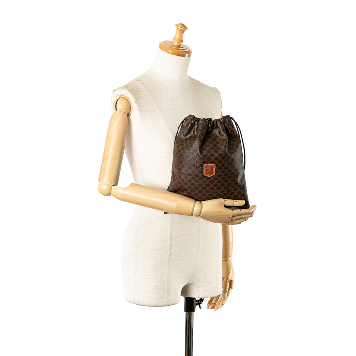 Macadam Drawstring Pouch Brown - Gaby Paris