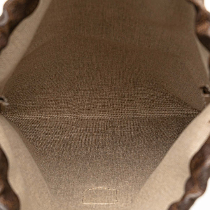 Macadam Drawstring Pouch Brown - Gaby Paris