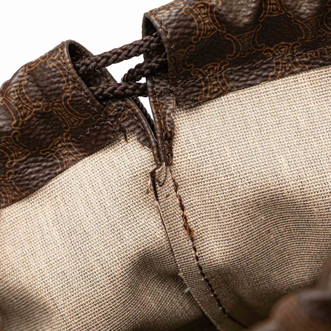 Macadam Drawstring Pouch Brown - Gaby Paris