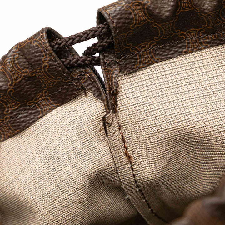 Macadam Drawstring Pouch Brown - Gaby Paris