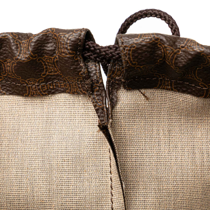 Macadam Drawstring Pouch Brown - Gaby Paris