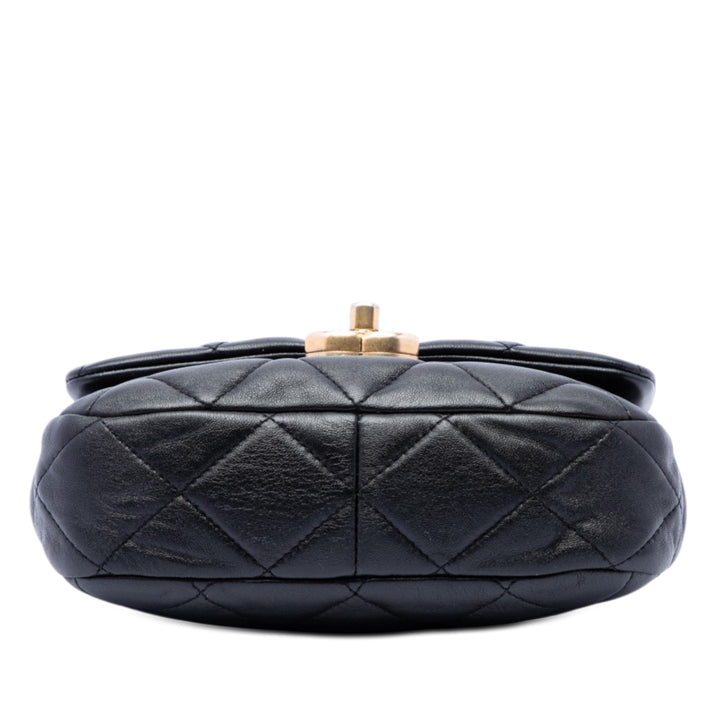 Chanel Mini Matelassé Cuir d’agneau Candy Chain à rabat