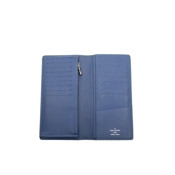Louis Vuitton Monogram Taigarama Brazza Bifold Portefeuille long