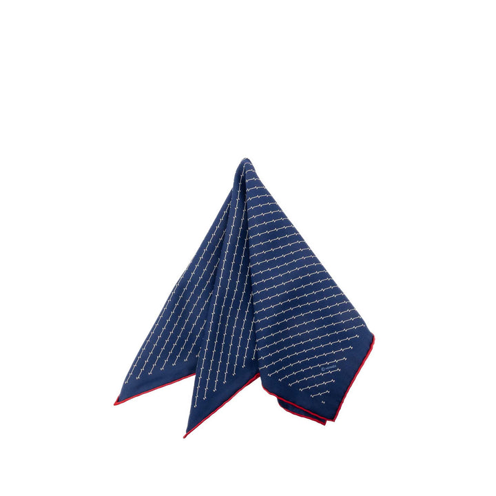 Hermès Geometric Pocket Square Soie Handkerchief