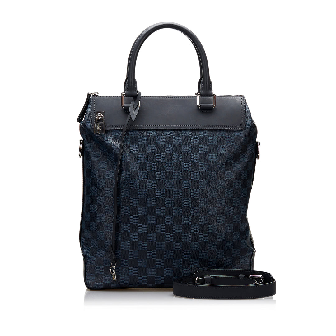 Damier Cobalt Greenwich Tote Blue - Gaby Paris