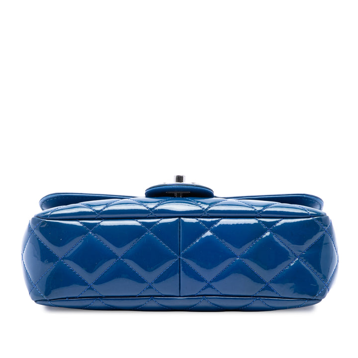 Chanel Matelassé Coco Shine à rabat Petit Bleu