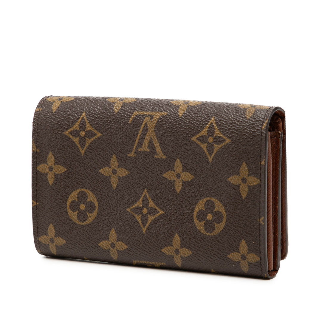 Louis Vuitton Monogram Porte Monnaie Tresor Portefeuille