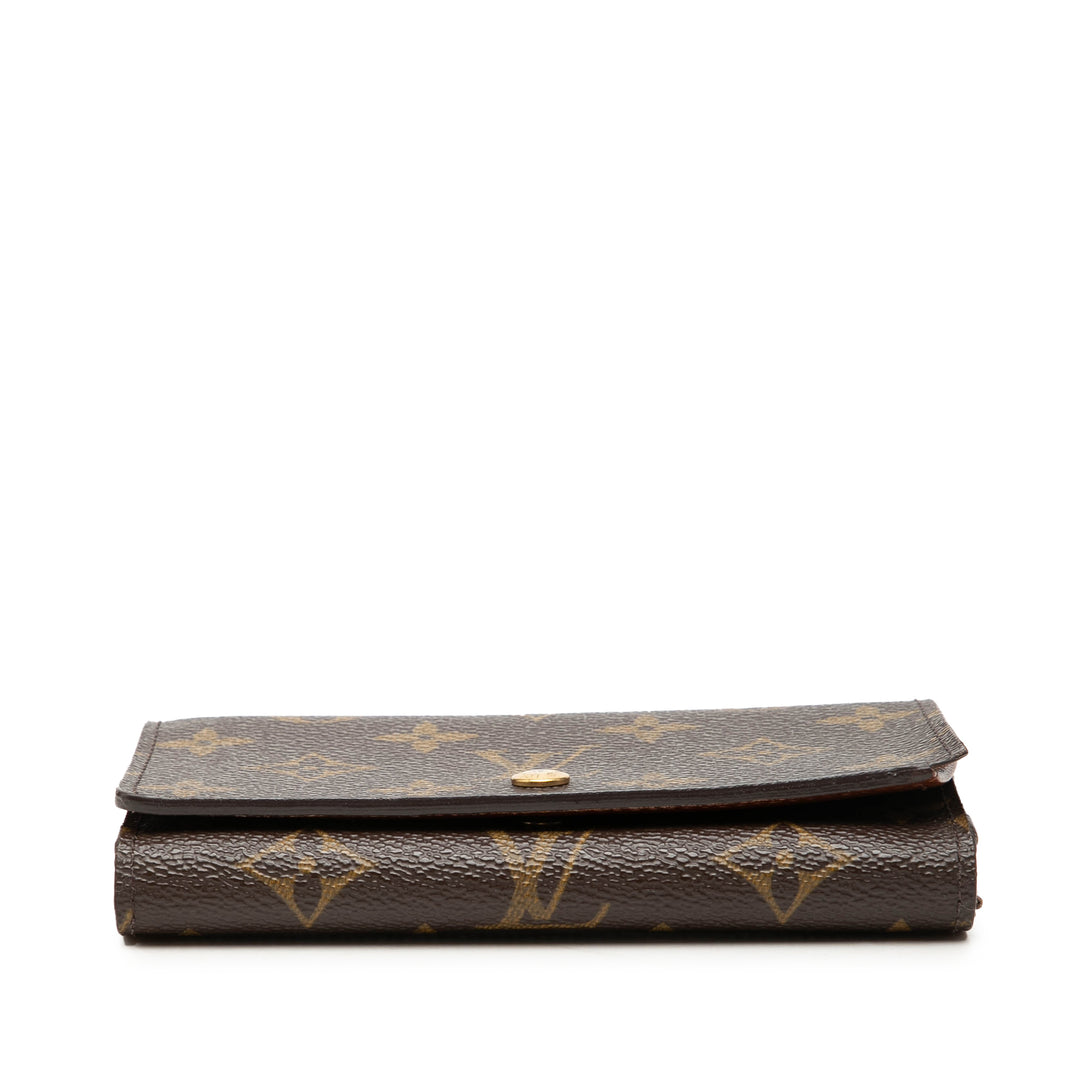 Louis Vuitton Monogram Porte Monnaie Tresor Portefeuille