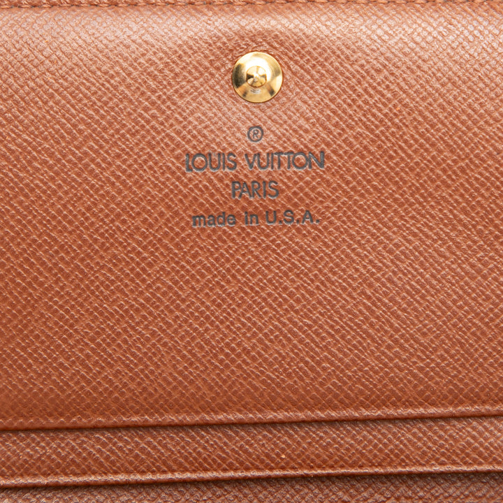 Louis Vuitton Monogram Porte Monnaie Tresor Portefeuille