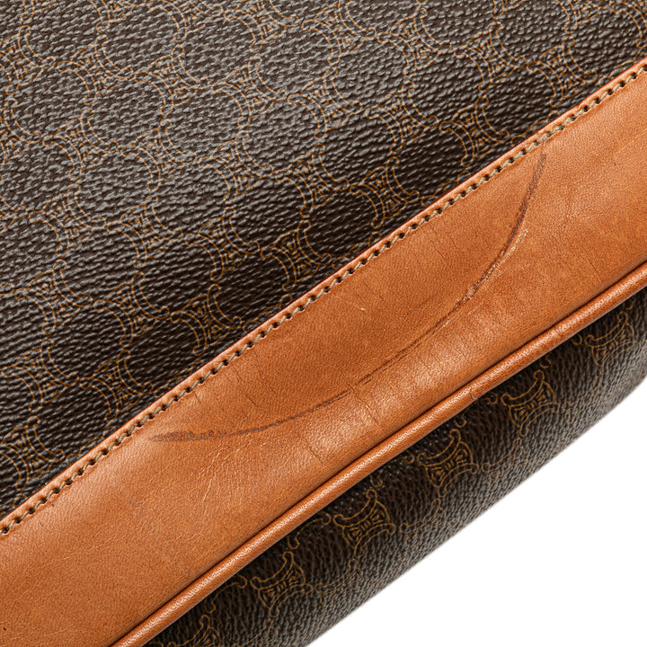 Macadam Coated Canvas Tote Brown - Gaby Paris