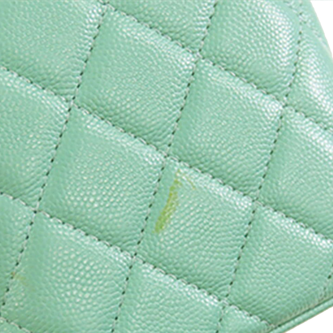 Chanel CC Vanity avec chaîne Petit Cuir caviar