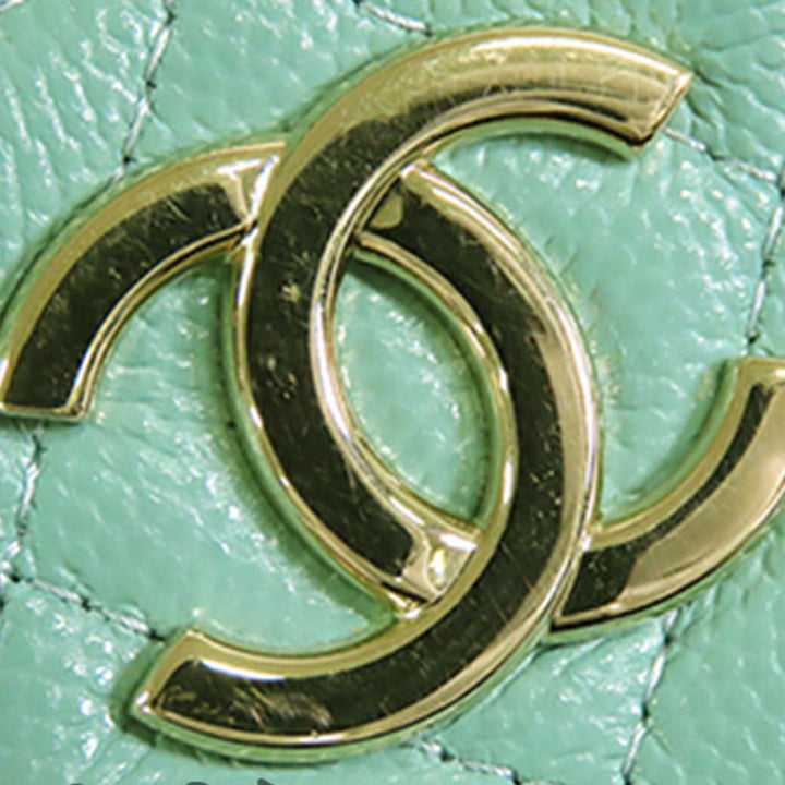 Chanel CC Vanity avec chaîne Petit Cuir caviar