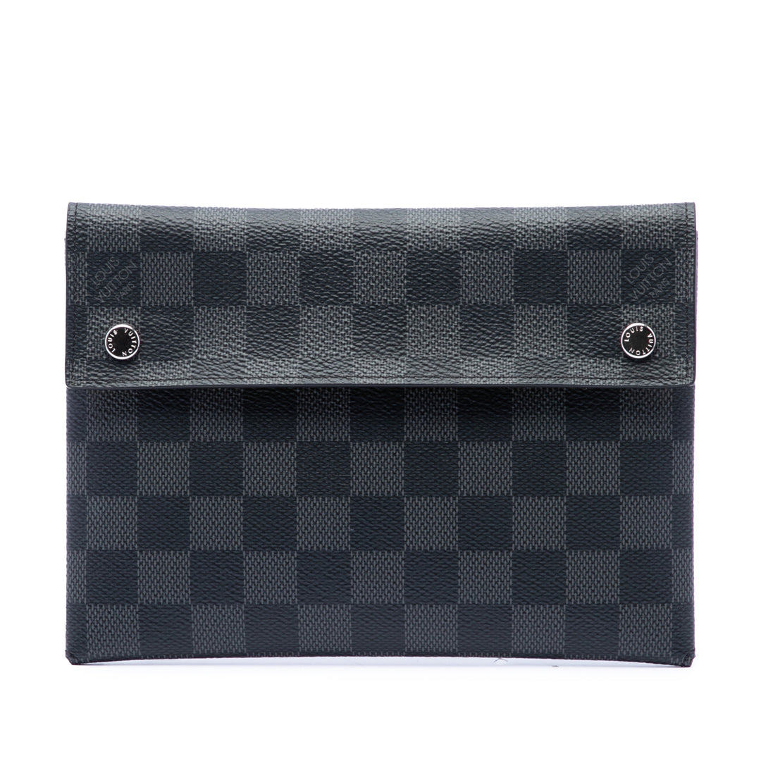 Alpha Pochette MM Damier Graphite Noir