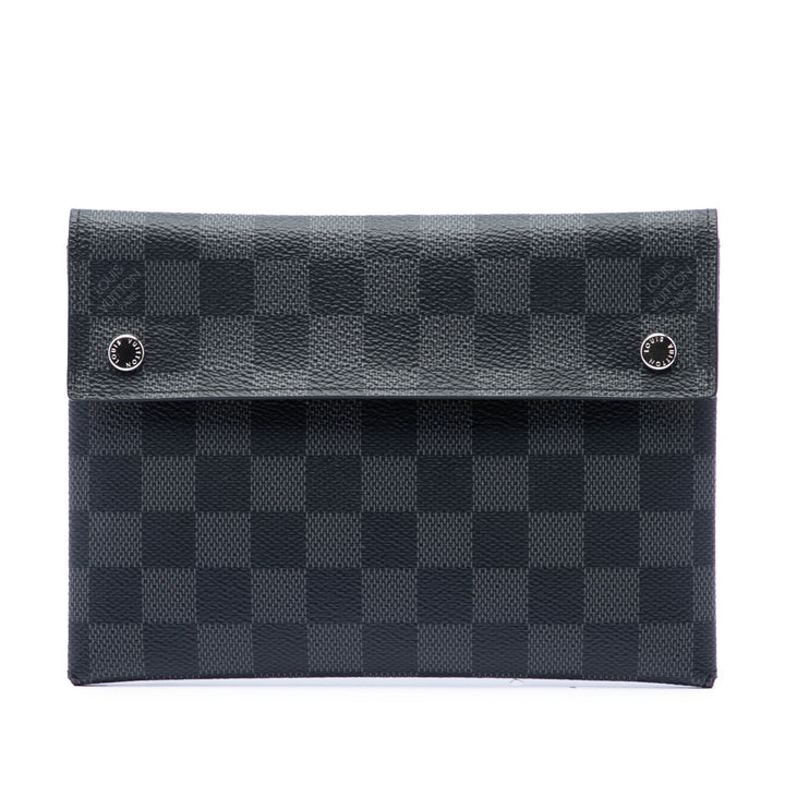 Alpha Pochette MM Damier Graphite Noir