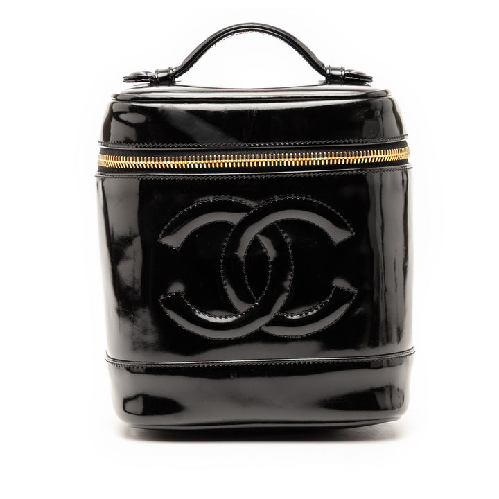 Chanel CC Cuir verni Vanity Bag