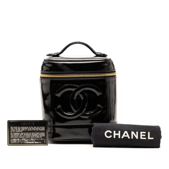 Chanel CC Cuir verni Vanity Bag