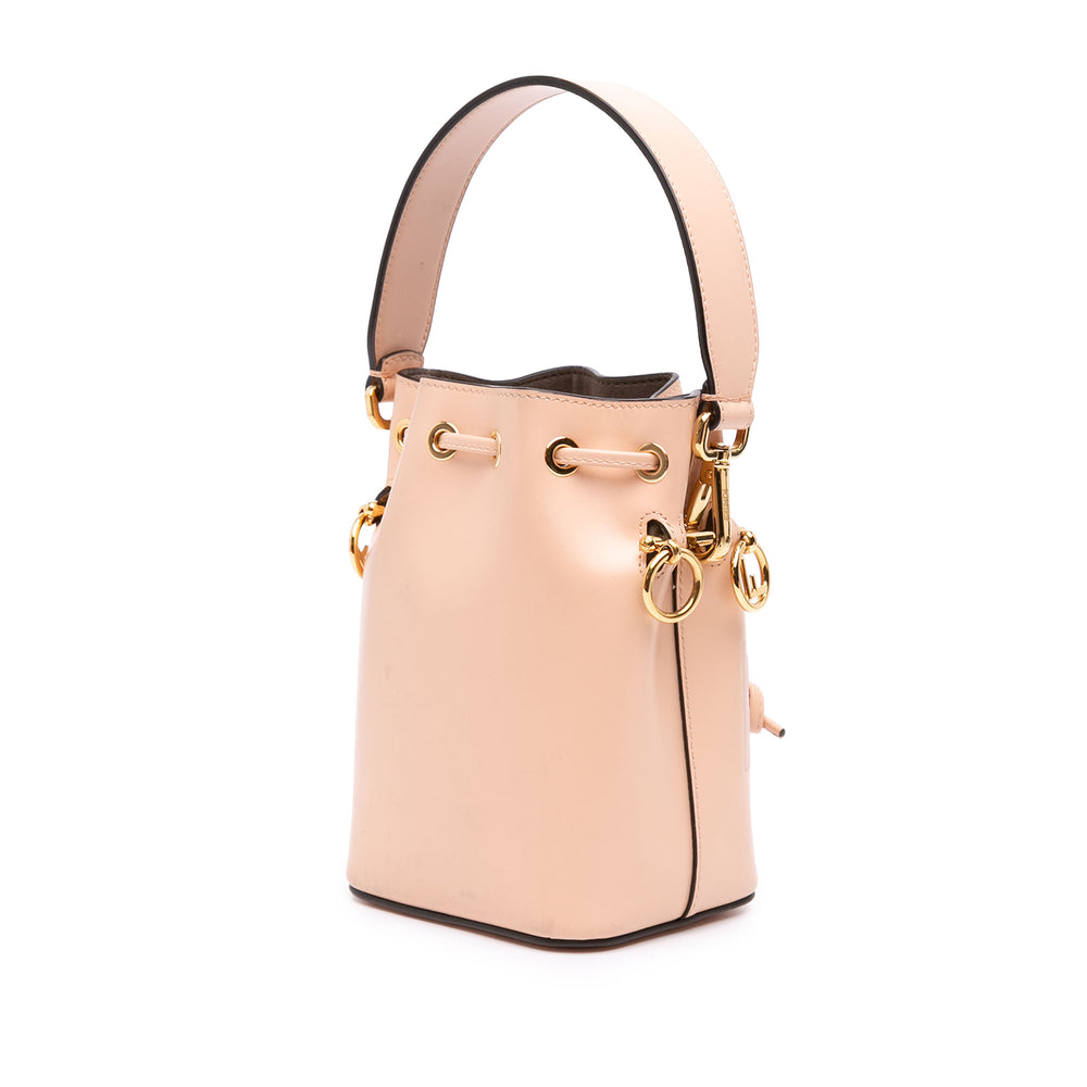 Fendi Mon Tresor Sac seau Mini Cuir de veau Rose – vue 2 – GABY PARIS