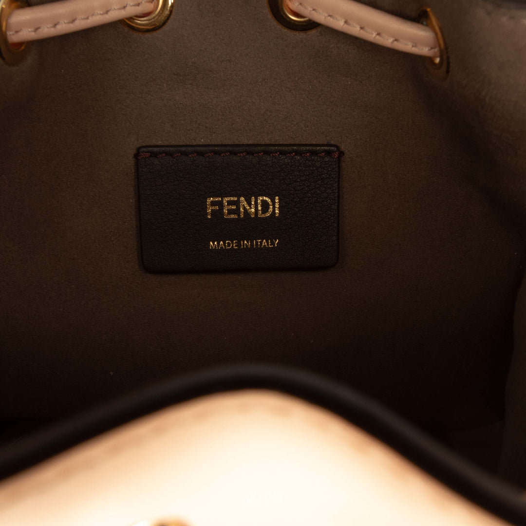 Fendi Mon Tresor Sac seau Mini Cuir de veau Rose – vue 5 – GABY PARIS
