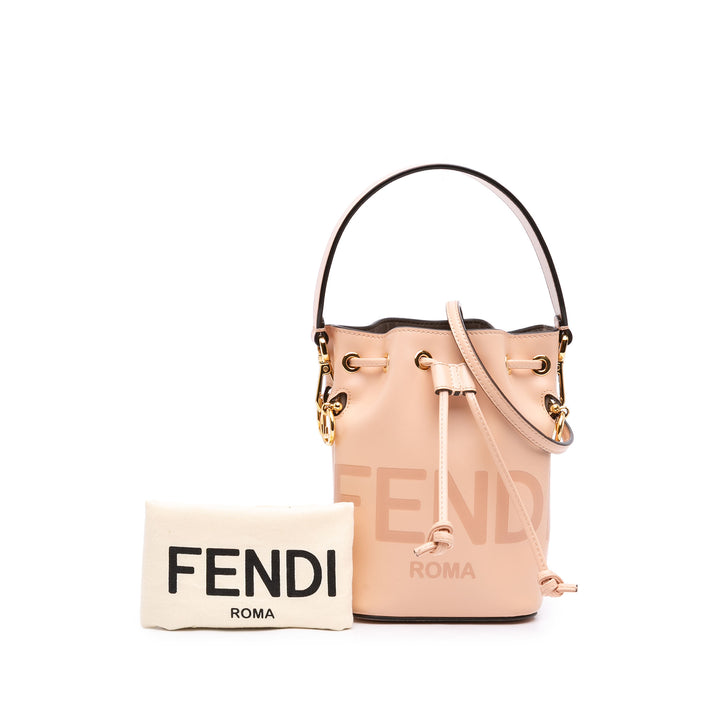 Fendi Mon Tresor Sac seau Mini Cuir de veau Rose – vue 7 – GABY PARIS