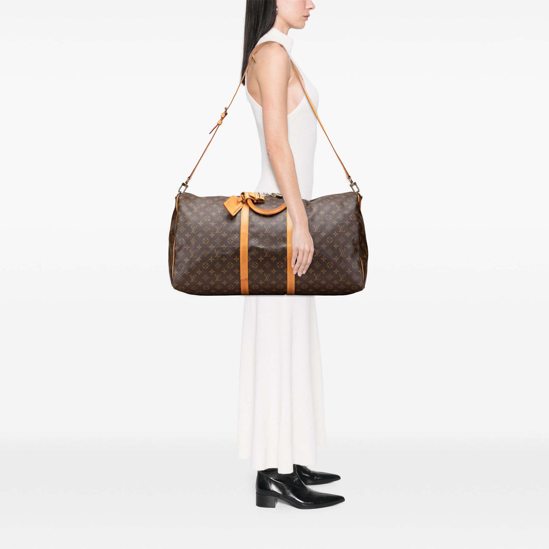 Monogram Keepall Bandouliere 60 Brown - Gaby Paris