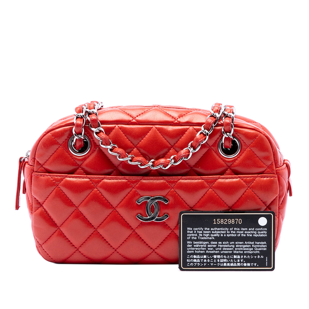Chanel Matelassé Cuir d’agneau Sac caméra