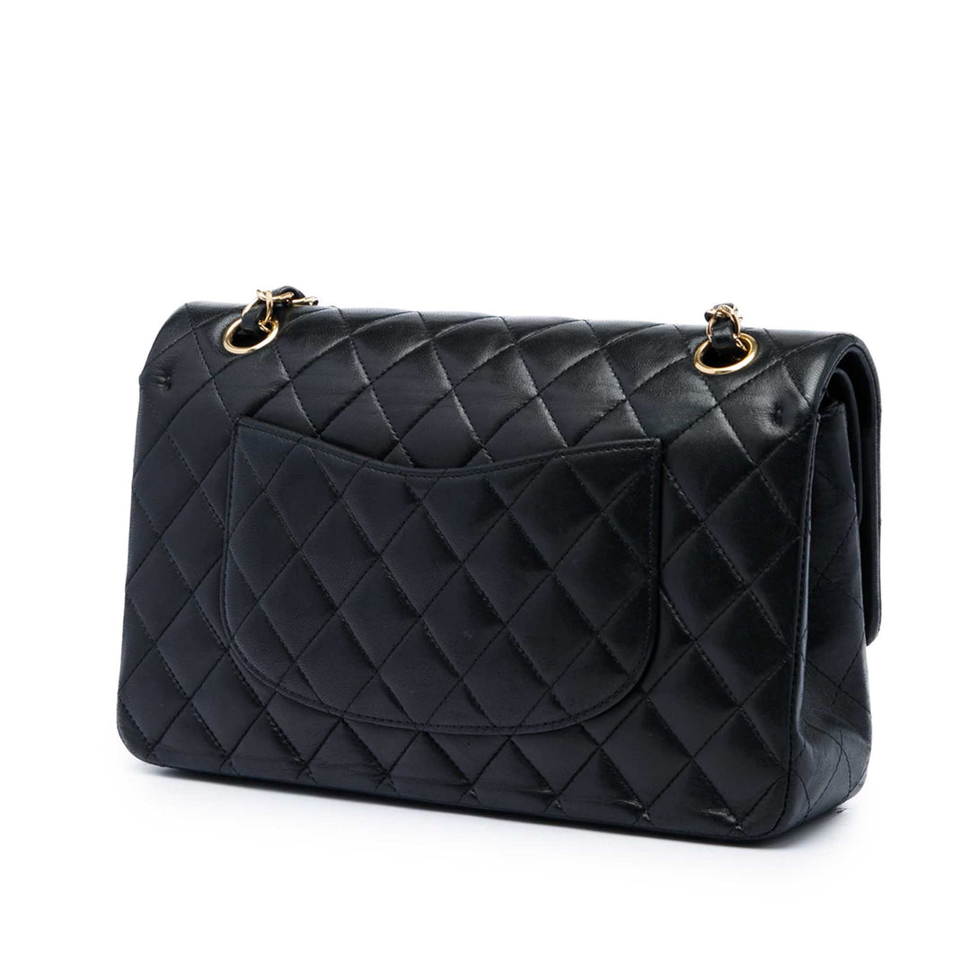 Chanel Classic Double rabat Moyen Cuir d'agneau Noir – vue 2 – GABY PARIS