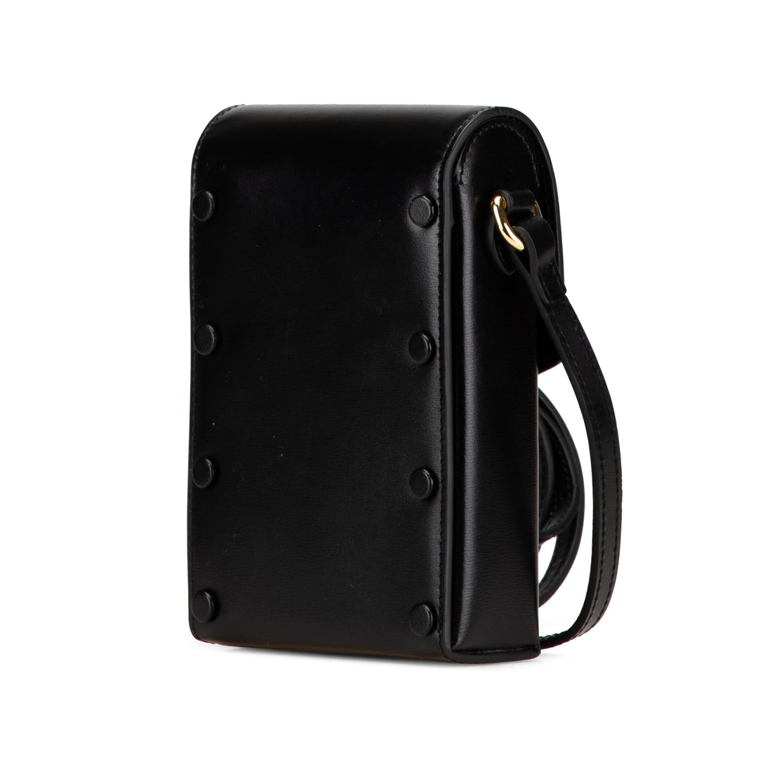 Mini Leather Horsebit 1955 Crossbody Black - Gaby Paris