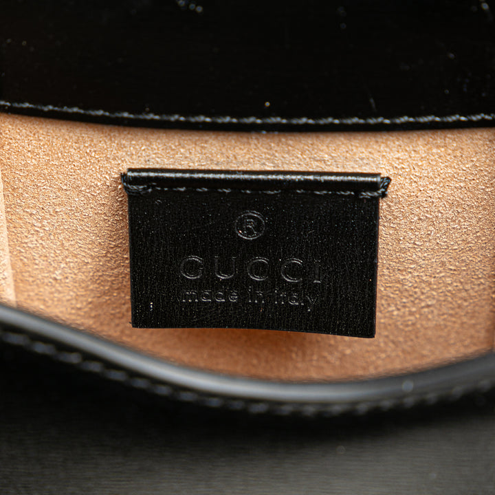 Mini Leather Horsebit 1955 Crossbody Black - Gaby Paris