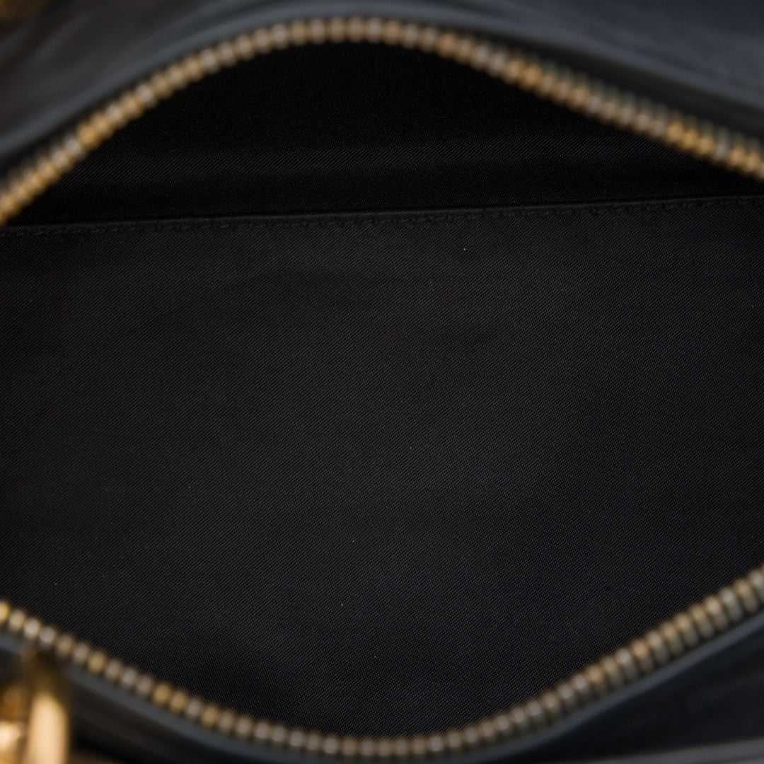Dior perforé Flower Lady Dior Moyen Cuir de veau Noir