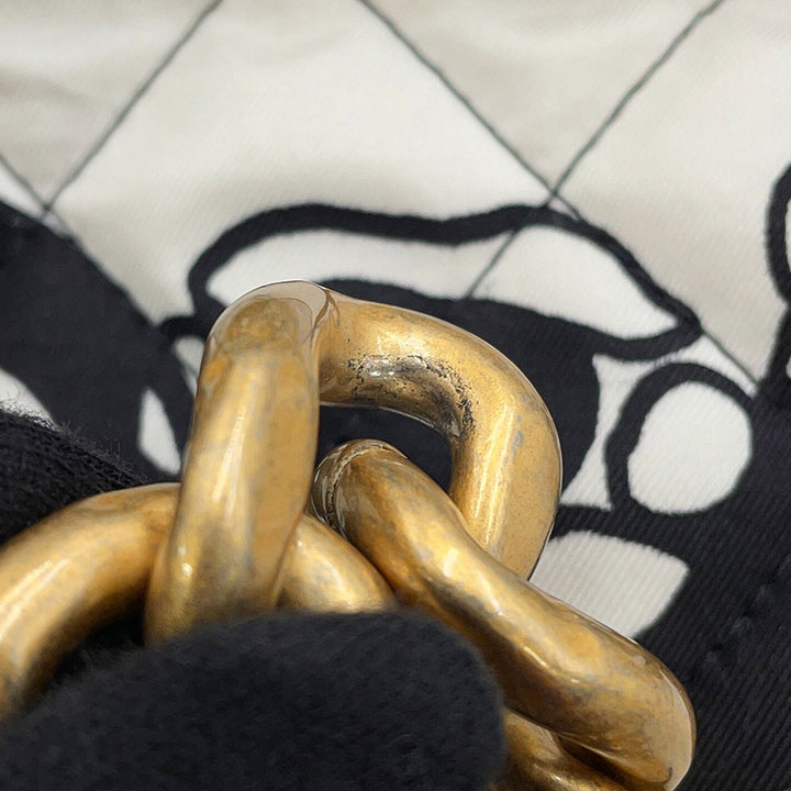 Chanel Mini Printed Toile Deer Coco à rabat