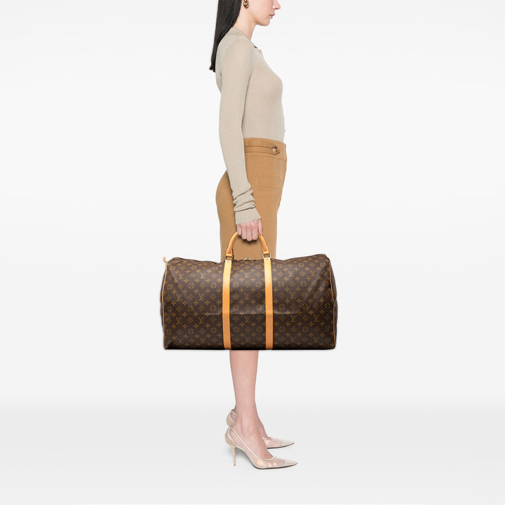 Louis Vuitton Monogram Keepall 60 Marron – GABY PARIS Authentique