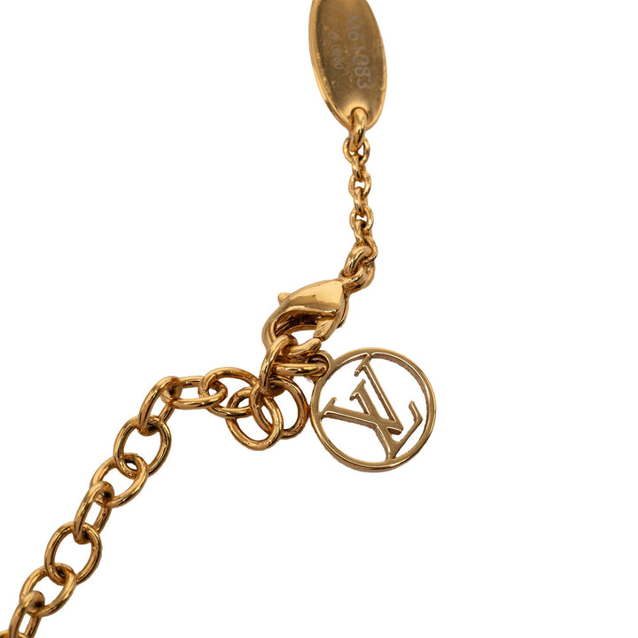Louis Vuitton Collier Essential V plaqué or – vue 4 – GABY PARIS