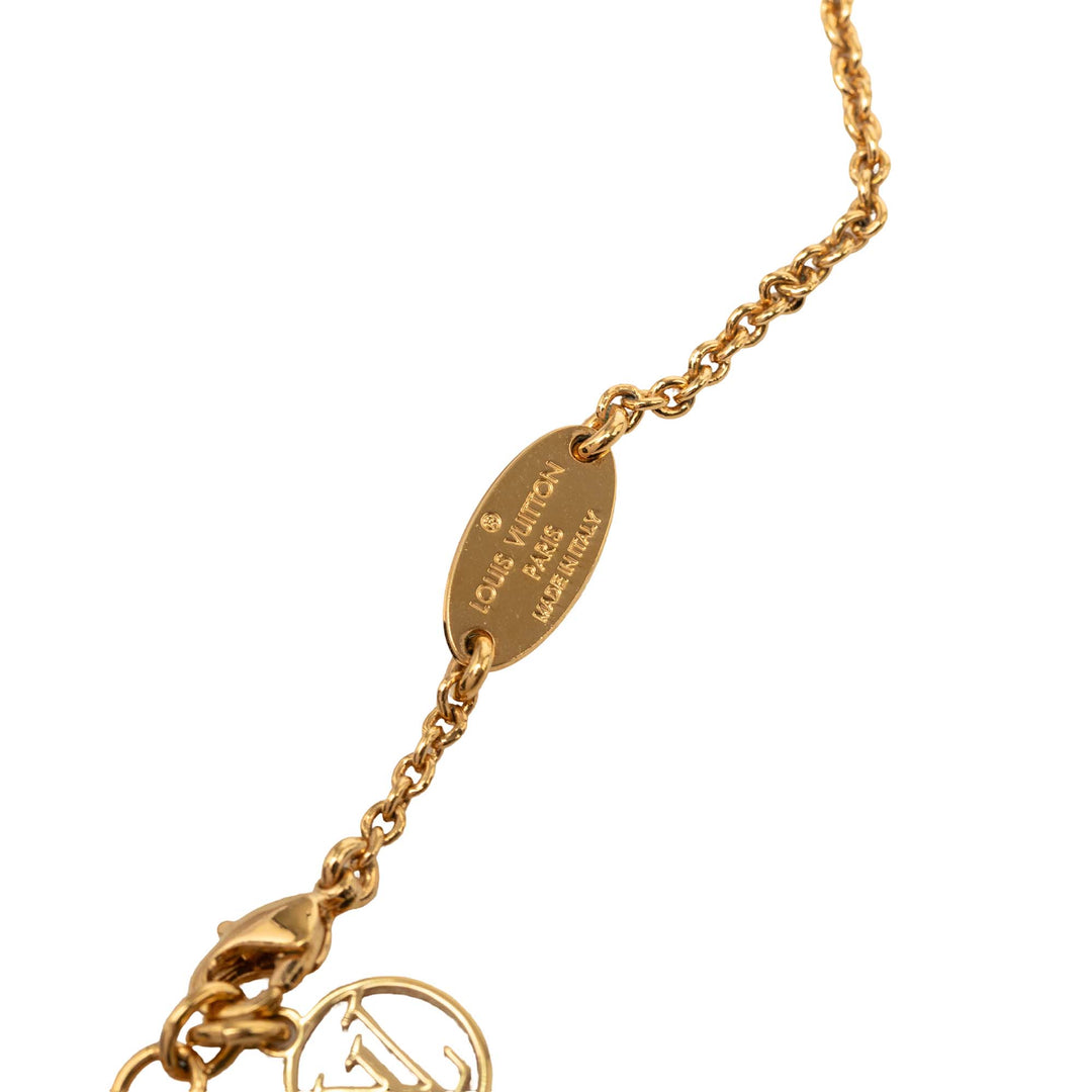 Louis Vuitton Collier Essential V plaqué or – vue 6 – GABY PARIS