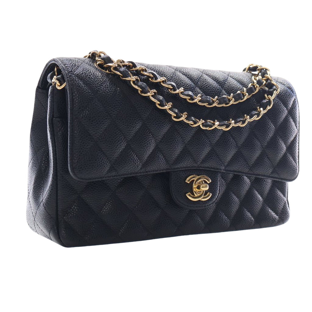 Chanel Medium Classic Caviar Double rabat