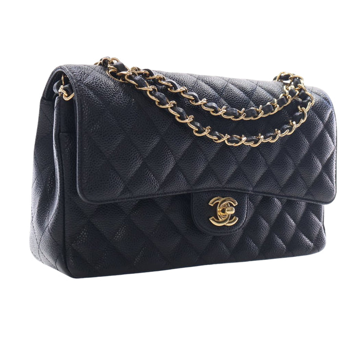 Chanel Medium Classic Caviar Double rabat