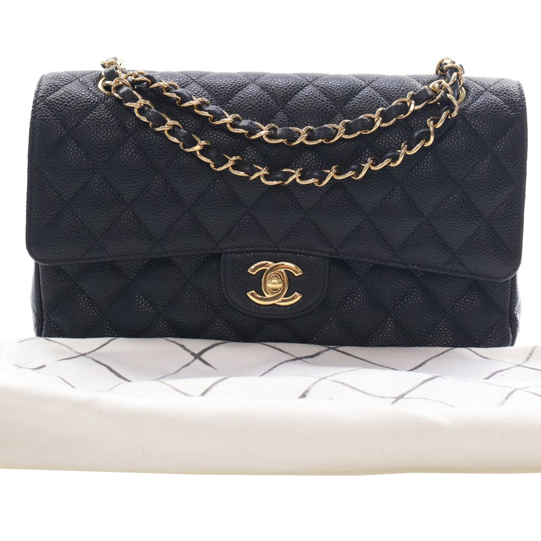 Chanel Medium Classic Caviar Double rabat