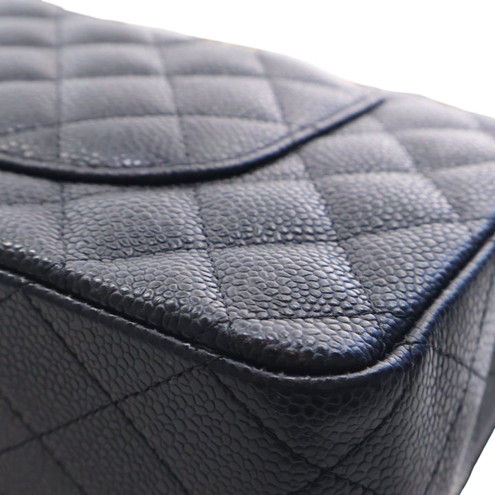 Chanel Medium Classic Caviar Double rabat