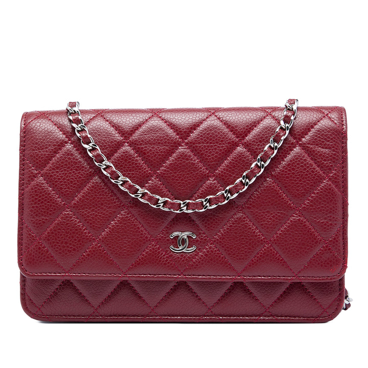 Chanel CC Matelassé Caviar Wallet on Chain