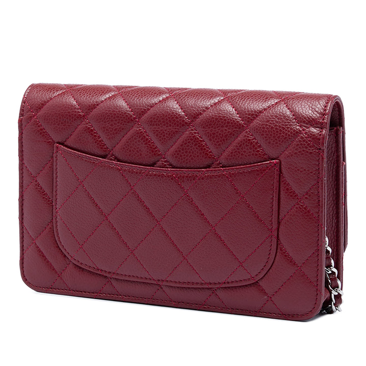 Chanel CC Matelassé Caviar Wallet on Chain
