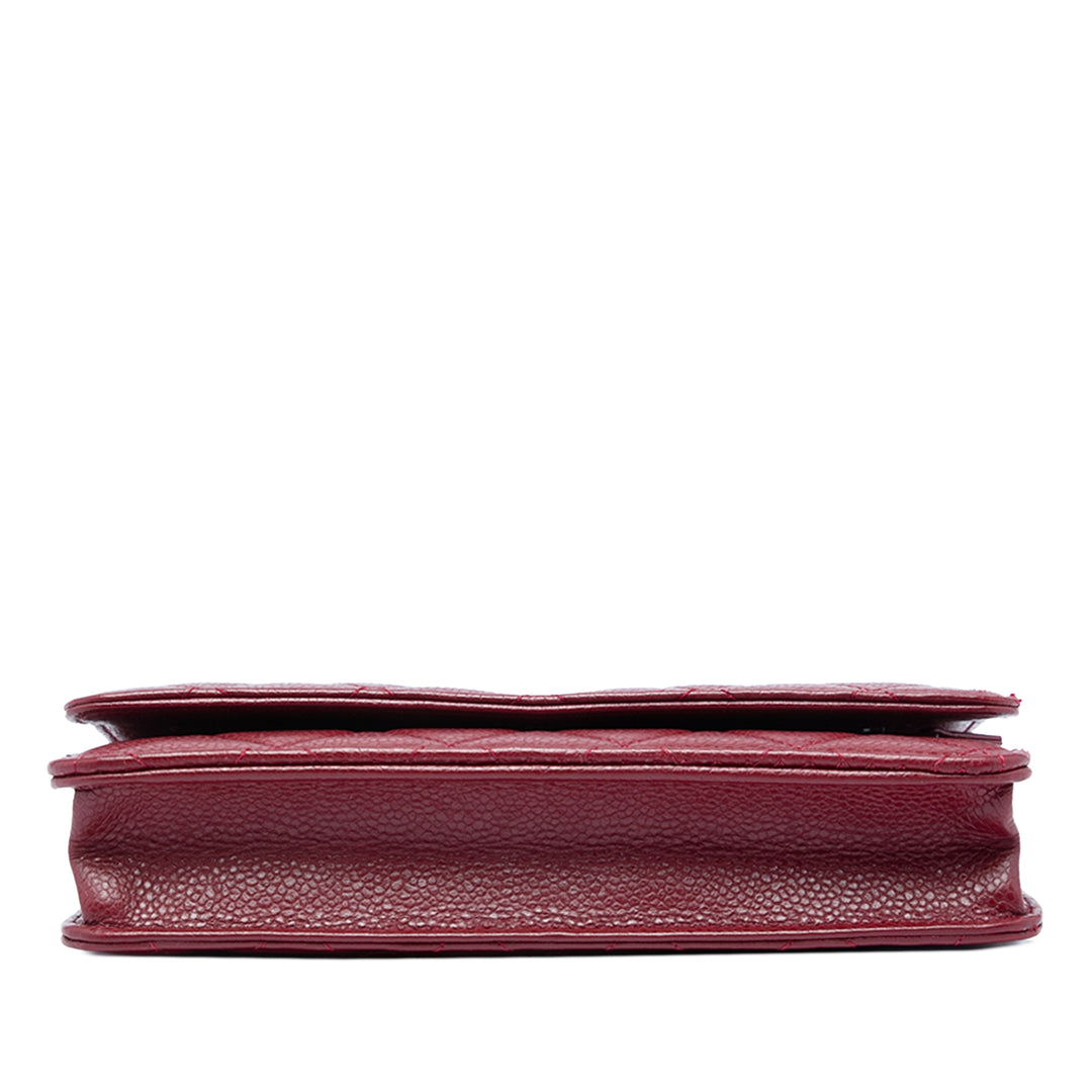Chanel CC Matelassé Caviar Wallet on Chain