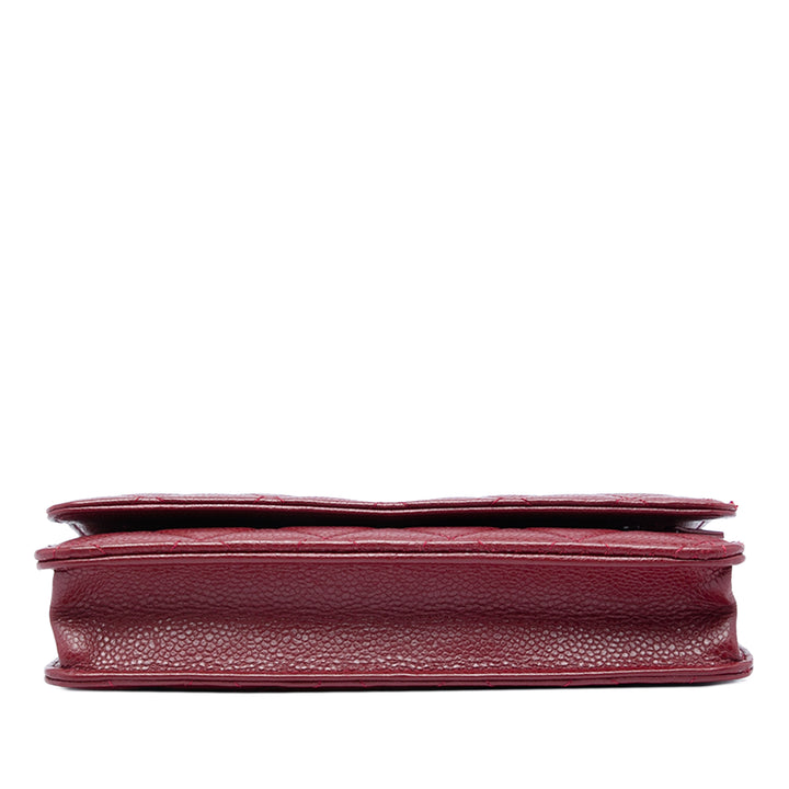 Chanel CC Matelassé Caviar Wallet on Chain