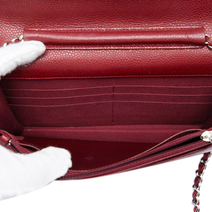 Chanel CC Matelassé Caviar Wallet on Chain