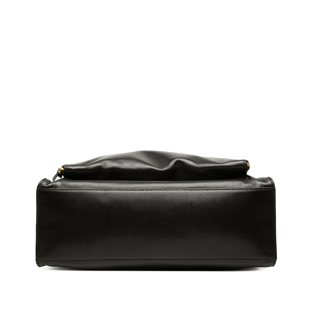 Chanel CC Cuir d’agneau Front Zip Pocket Cabas