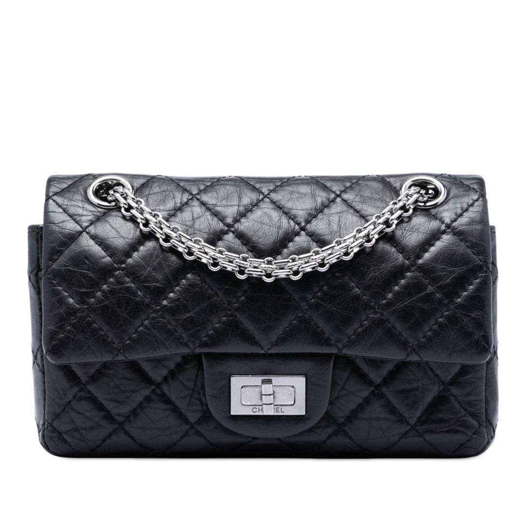 Chanel Matelassé vieilli Cuir de veau Reissue 2.55 Double rabat 224