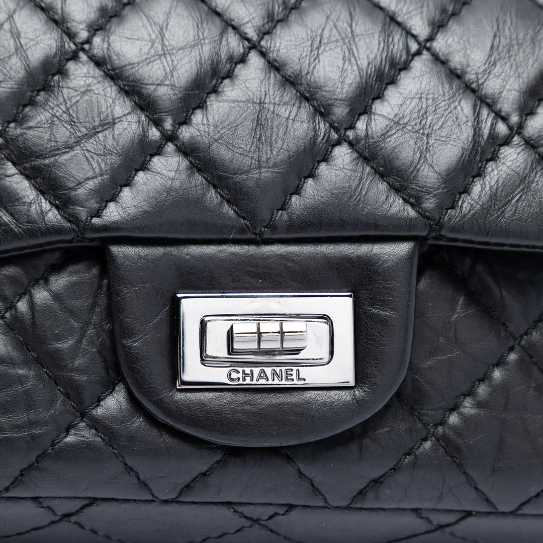 Chanel Matelassé vieilli Cuir de veau Reissue 2.55 Double rabat 224