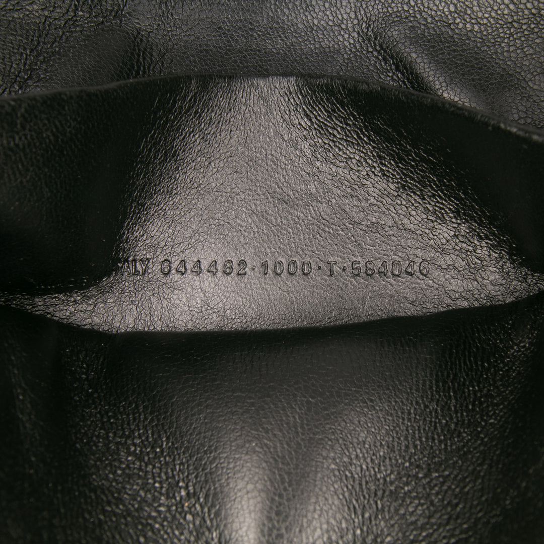 Balenciaga Pebbled Cuir Neo Classic City Pochette Sac porté croisé Noir