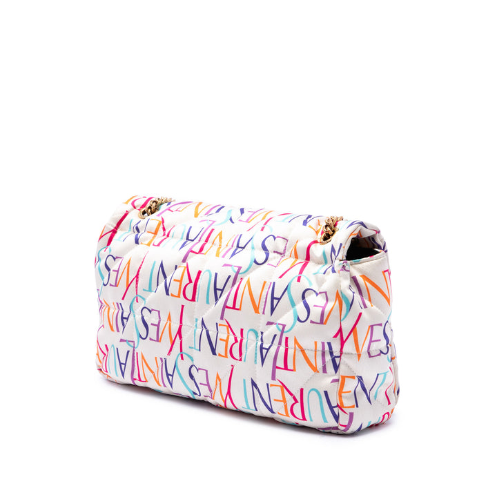 Saint Laurent Carre Rive Gauche Imprimé Patchwork Jamie Sac Multi Moyen Multicolore – vue 2 – GABY PARIS